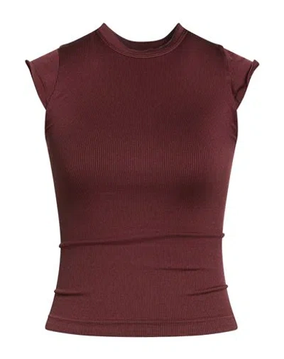 Prism Woman T-shirt Chocolate Brown Size 1 Polyamide, Elastane In Brown