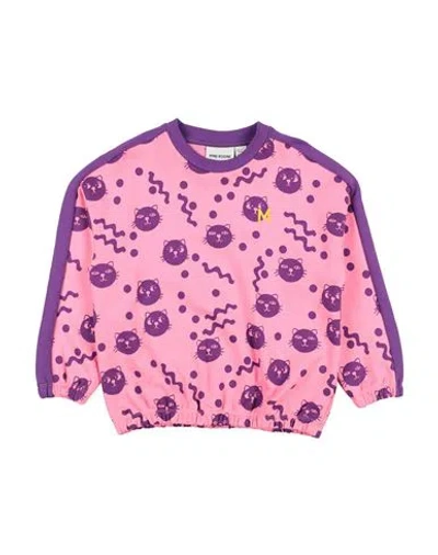 Mini Rodini Toddler Girl Sweatshirt Pink Size 7 Cotton In Pink