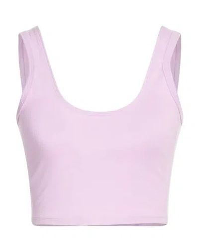 Fp Movement Woman Top Lilac Size L Cotton, Elastane In Purple