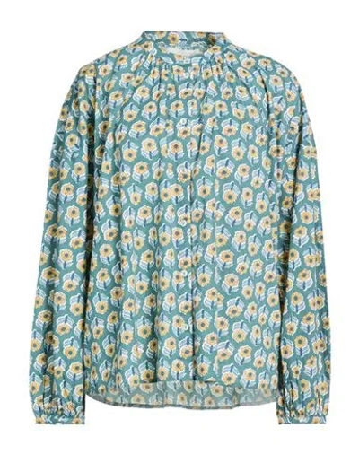 Skall Studio Woman Shirt Deep Teal Size 12 Organic Cotton In Green