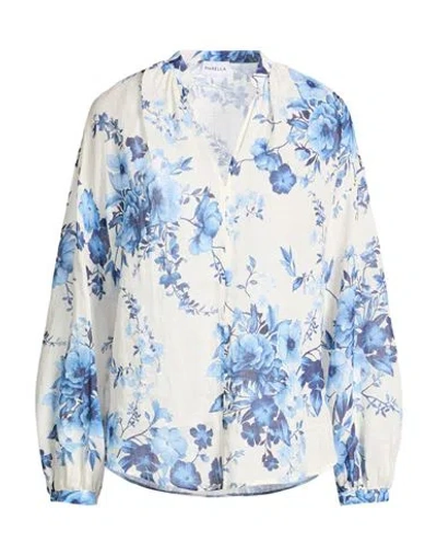 Marella Woman Top Azure Size 10 Ramie In Blue