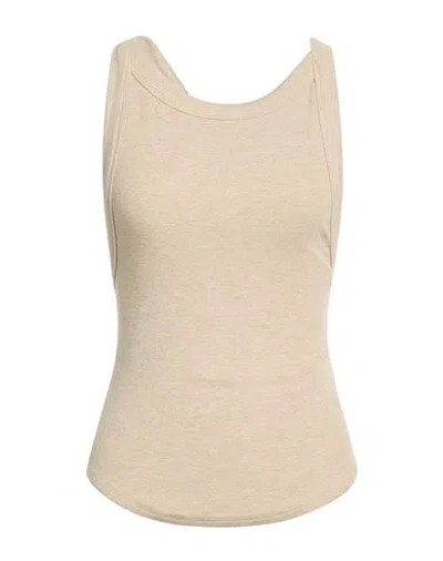 The Line By K Woman Top Beige Size L Rayon, Elastane In Neutral