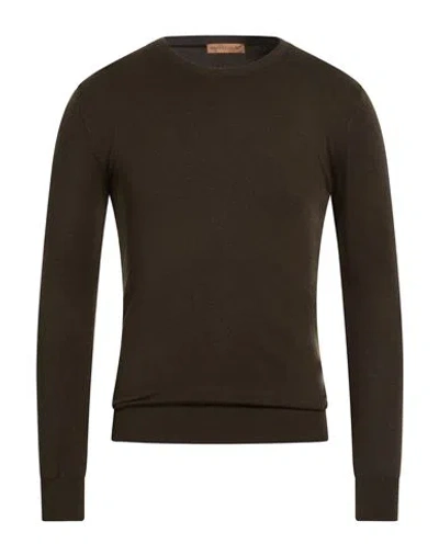 Henry Clifford Man Sweater Dark Green Size 46 Wool, Cotton, Viscose, Polyamide, Cashmere In Gray