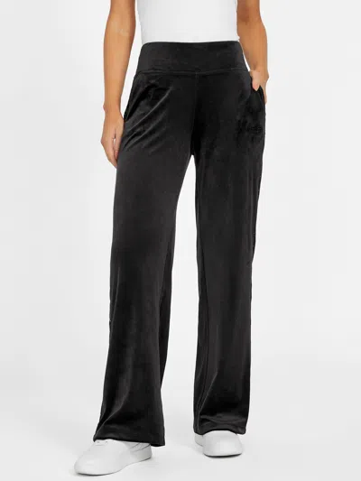 Guess Factory Ness Velour Pants In Black