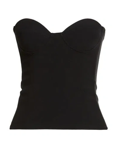 Violante Nessi Woman Top Black Size Xs Acetate, Viscose In Black