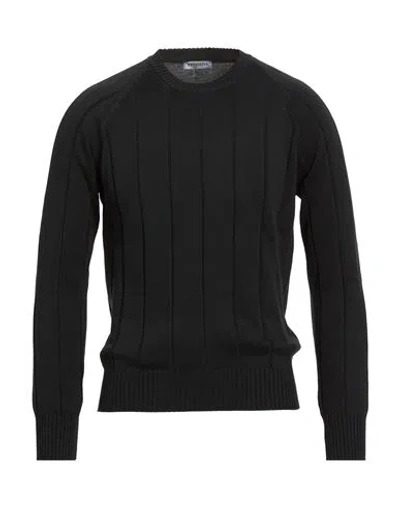 Vengera Man Sweater Black Size 38 Cotton In Black