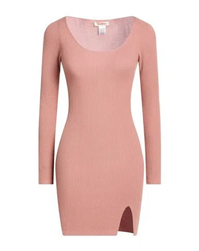 Kontatto Woman Mini Dress Blush Size Onesize Viscose, Polyester In Pink