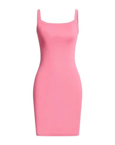 Flore Flore Woman Mini Dress Fuchsia Size S Organic Cotton In Pink