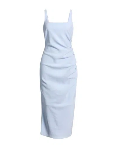 Bec & Bridge Woman Midi Dress Light Blue Size 8 Polyester, Elastane In Blue