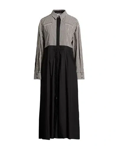 Evi Grintela Woman Maxi Dress Black Size Xl Cotton In Black