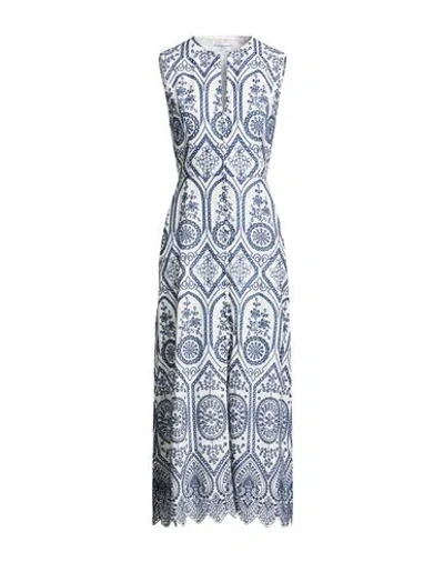 Evi Grintela Woman Maxi Dress Navy Size S Cotton In Blue