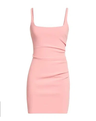 Bec & Bridge Woman Mini Dress Salmon Pink Size 2 Polyester, Elastane In Pink