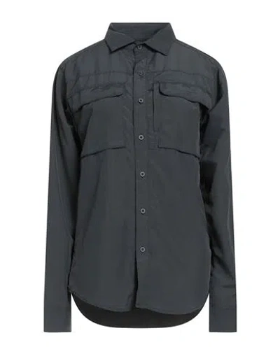 The North Face Woman Shirt Charcoal Size M Nylon In Gray
