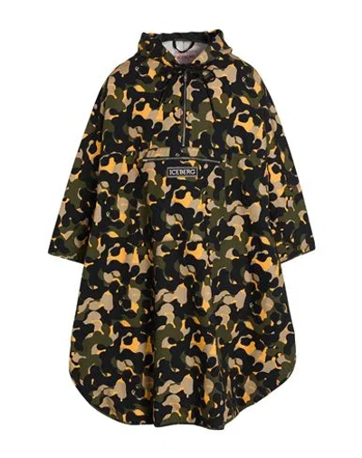 Iceberg Man Cape Black Size L Cotton In Black