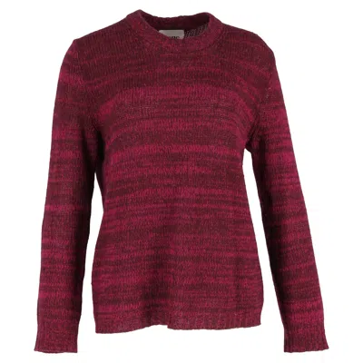 Acne Studios Singer Knit Sweater In Red Wool In Burgundy