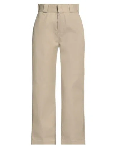 Dickies Woman Pants Beige Size 30 Polyester, Cotton In Neutral
