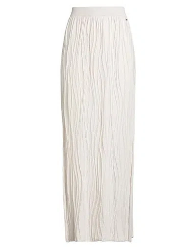 Herno Resort Woman Maxi Skirt Beige Size 8 Virgin Wool In Neutral