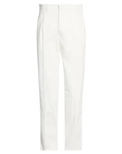 The Gigi Man Pants White Size 36 Cotton, Elastane In White