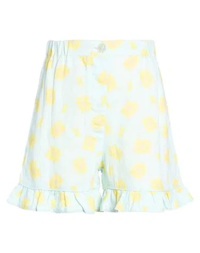 Helmstedt Woman Shorts & Bermuda Shorts Sky Blue Size Xs Linen In Blue