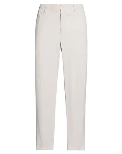 Patrizia Pepe Man Pants Light Grey Size 36 Viscose, Polyester In Gray