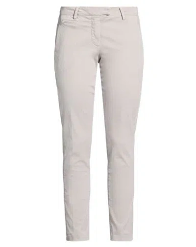Peuterey Woman Pants Grey Size 8 Cotton, Elastane In White