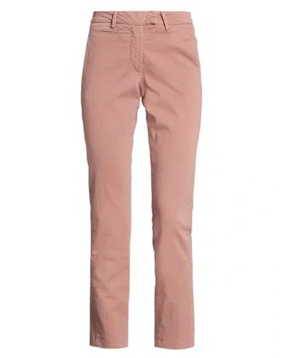 Peuterey Woman Pants Antique Rose Size 12 Cotton, Elastane In Pink