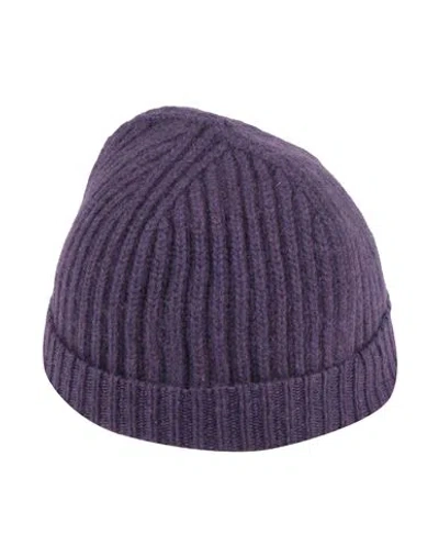 Aragona Woman Hat Purple Size Onesize Cashmere In Purple