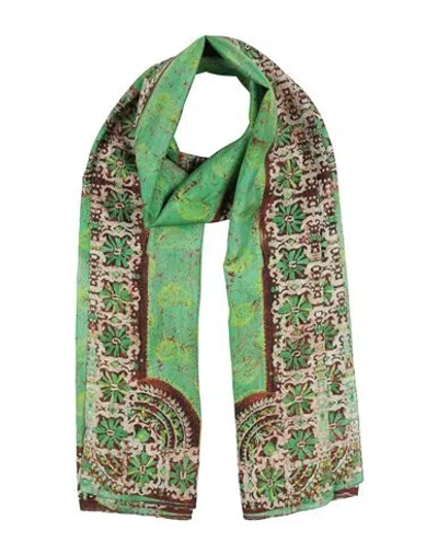 Maliparmi Malìparmi Woman Scarf Green Size - Silk In Brown