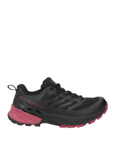 Scarpa Woman Sneakers Black Size 8 Textile Fibers In Black