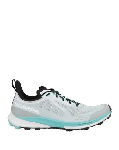 Scarpa Man Sneakers Light Grey Size 9 Textile Fibers, Synthetisches Material In Gray