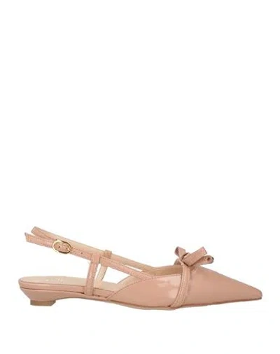 Ovyè Ovyé Woman Ballet Flats Blush Size 7 Leather In Pink