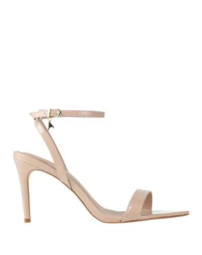 Carrano Woman Sandals Beige Size 9 Leather In Nude