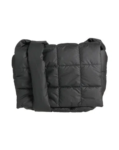 Veecollective Woman Cross-body Bag Black Size - Recycled Nylon, Textile Fibers In Black