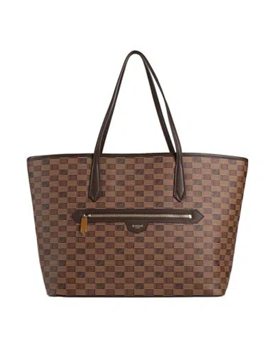 Moreau Paris Woman Handbag Chocolate Brown Size - Textile Fibers In Brown