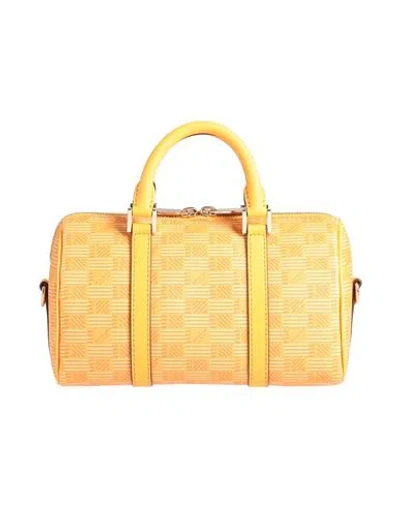 Moreau Paris Woman Handbag Marigold Size - Leather In Yellow