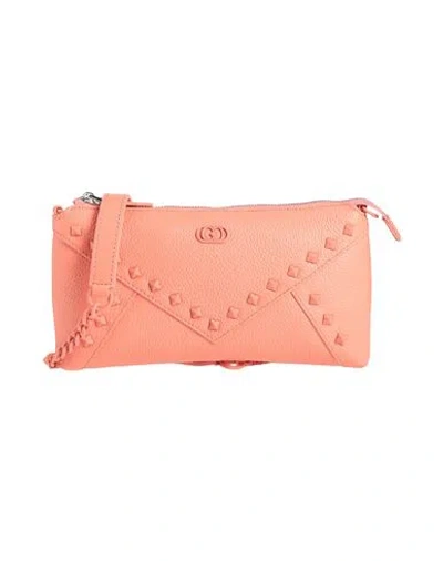 La Carrie Woman Cross-body Bag Salmon Pink Size - Leather In Orange