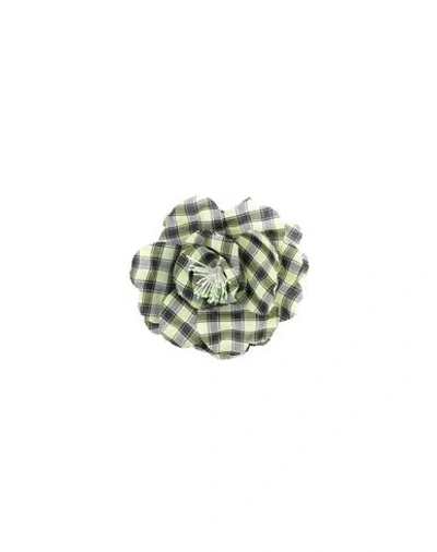 Philosophy Di Lorenzo Serafini Woman Brooch Lime Green Size - Textile Fibers In Green