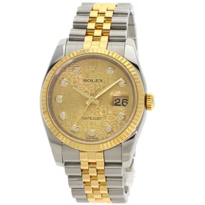 Pre-owned Rolex Datejust Stainless Steel Wristwatch () In Multi
