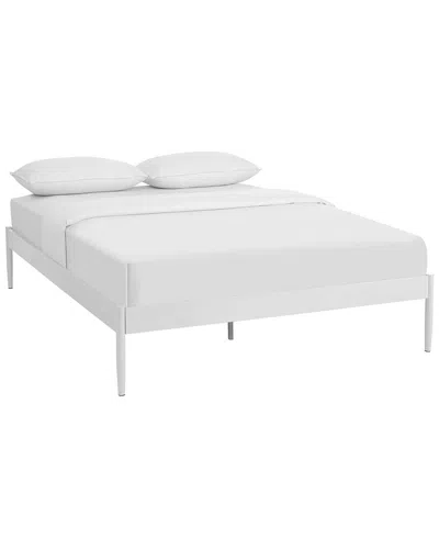 Modway Elsie Steel Bed Frame In White