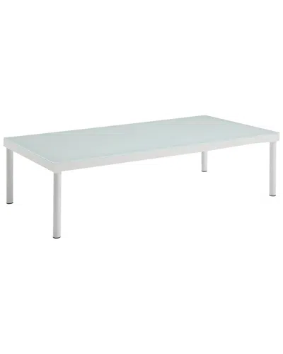 Modway Do Not Use  Outdoor Harmony Outdoor Patio Aluminum Coffee Table In Blue