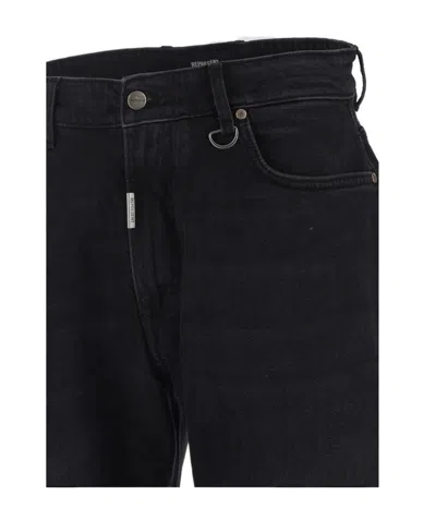 Represent Black Logo Jeans Pants In Black