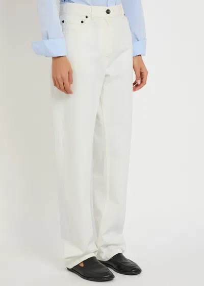 The Row Burty Straight-leg Jeans In White