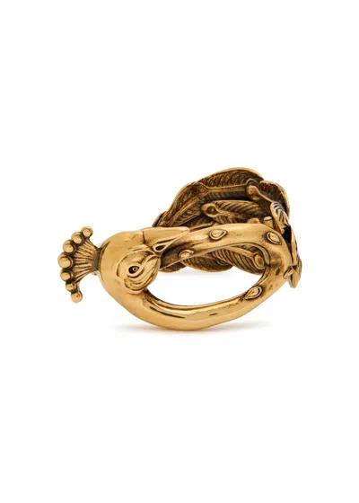 Chloé Chloe The  Feather Peacock Bracelet In Gold