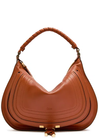 Chloé Chloe Marcie Medium Leather Shoulder Bag In Brown