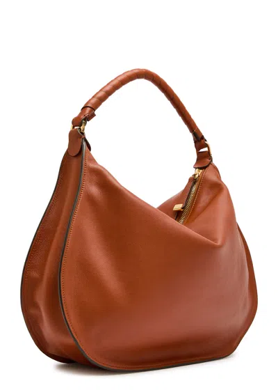 Chloé Chloe Marcie Medium Leather Shoulder Bag In Brown
