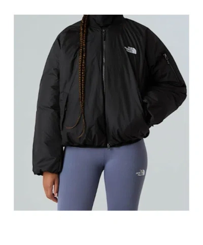 The North Face Black Leather Pack Insulated Jacket In Multi