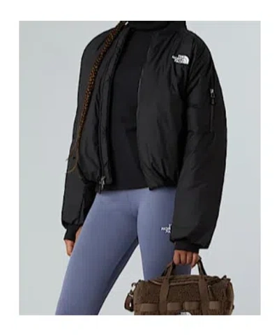 The North Face Black Leather Pack Insulated Jacket In Multi