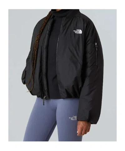 The North Face Black Leather Pack Insulated Jacket In Multi