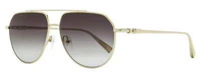 Longchamp Women's Petite Pilot Sunglasses Lo174s 723 Gold 57mm In Gold