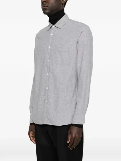 Hartford Buttoned Shirt In Gray